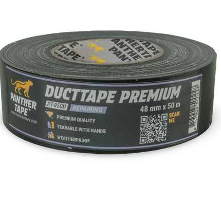 Panthertape 850D Duct Tape Premium zwart – 48mm x 50m