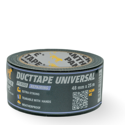 Panthertape 800D Duct tape universeel zwart – 48mm x 50m