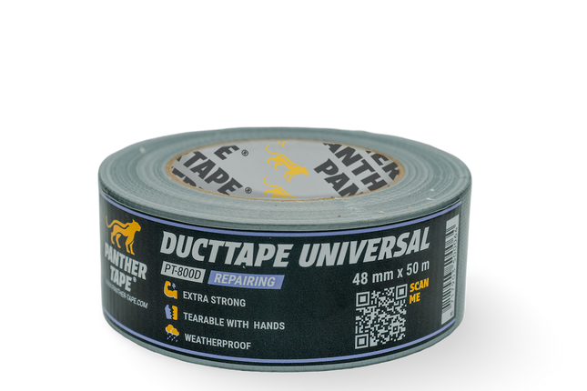 Panthertape 800D Duct tape universeel grijs – 48mm x 50m