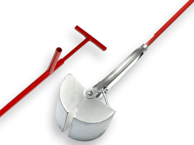 E115 Putschep 20 cm, Vierkant model, steel 150 cm
