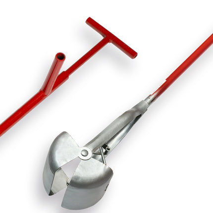 E420 Putschep 15 cm, Vierkant model met afgeronde hoeken, steel 200 cm