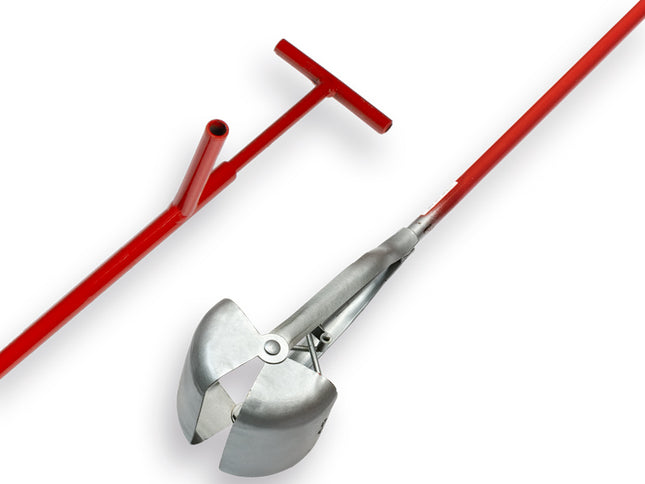 E420 Putschep 15 cm, Vierkant model met afgeronde hoeken, steel 200 cm