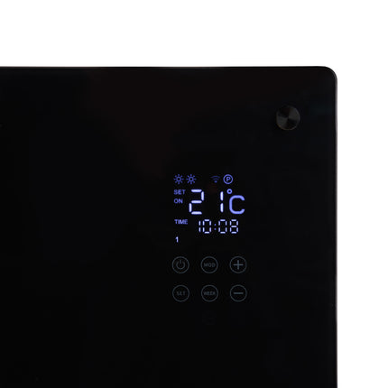 Eurom Alutherm Sani 800 Glas Zwart Wifi- 361247