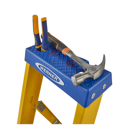 Little jumbo Werner Fiberglass trap enkelzijdig 8 treden - 1277170818