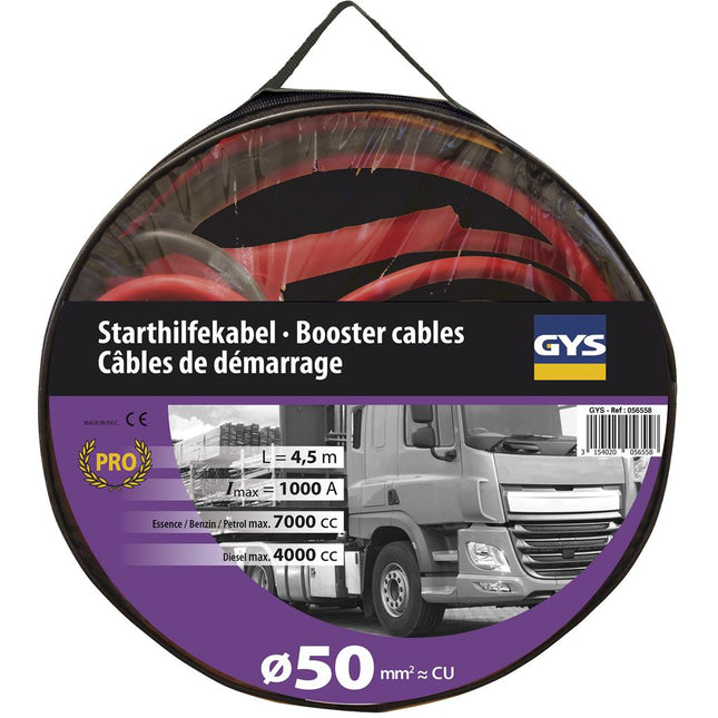 GYS Startkabel 1000A, 4,5m, 50mm iso- 5193056558