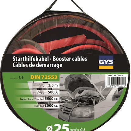GYS Startkabel 500A met geïsoleerde klem 3,5m- 5193056336