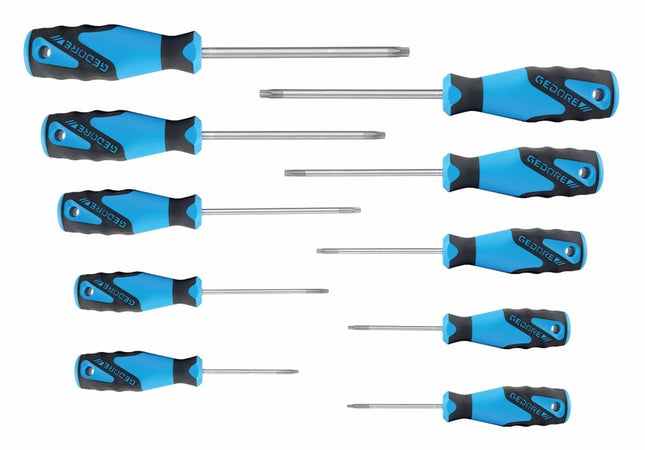 Gedore 3-C schroevendraaierset 10-dlg TORX T7-T40