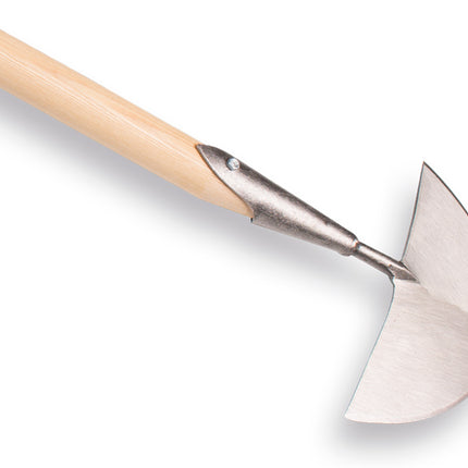 Graskantsteker gesmeed met houten steel