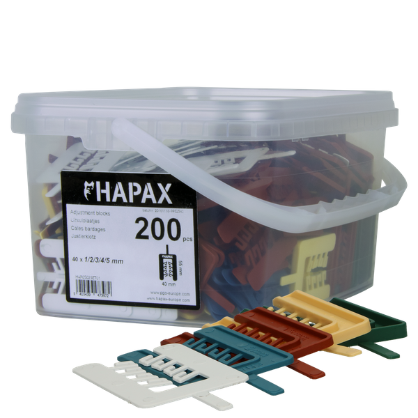 HAPAX uitvulplaatjes HAP052N00SET01M mix 200 stuks