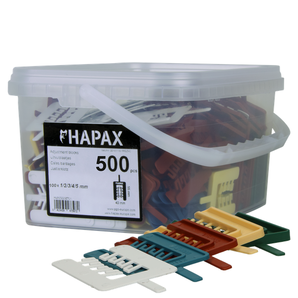 HAPAX uitvulplaatjes HAP052N00SET02M mix 500 stuks
