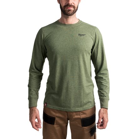 Milwaukee HTLSGN Hybride T-shirt lange mouw groen