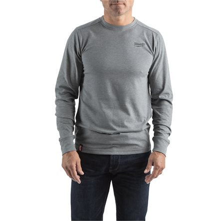 Milwaukee HTLSGR Hybride T-shirt lange mouw grijs