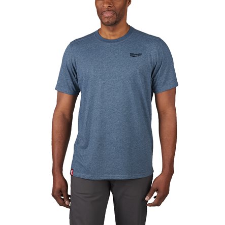 Milwaukee HTSSBLU Hybride T-shirt korte mouw blauw