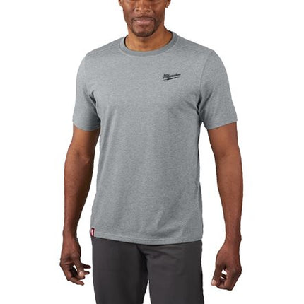 Milwaukee HTSSGR Hybride T-shirt korte mouw grijs