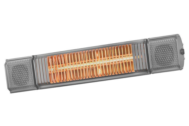 Eurom terrasverwarming met speakers en LED grijs- 334586