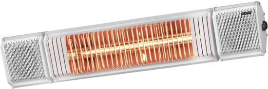 Eurom terrasverwarming met speakers en LED wit- 334593