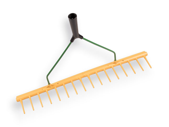Hooihark kunststof 16 tanden met egaliseerstrip, zonder steel