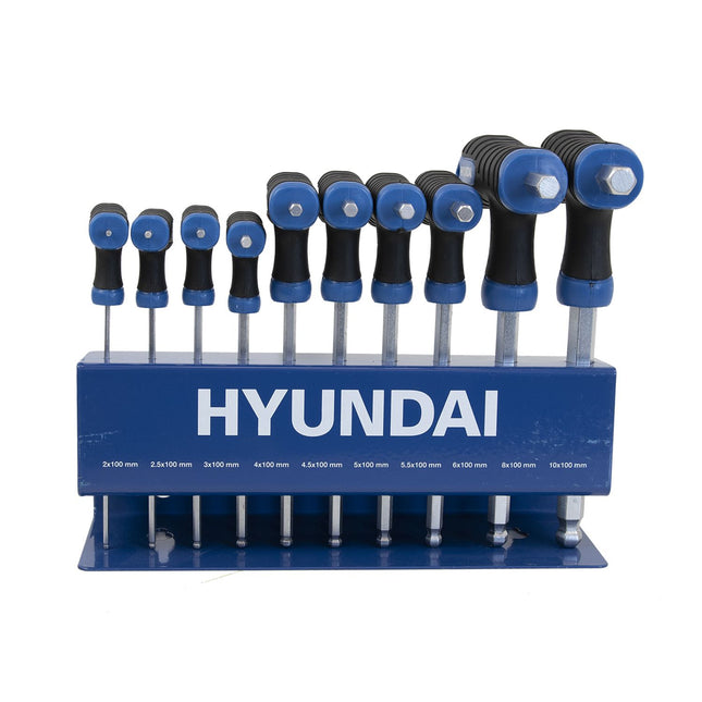 Hyundai 59526 T-greep inbussleutelset 10x