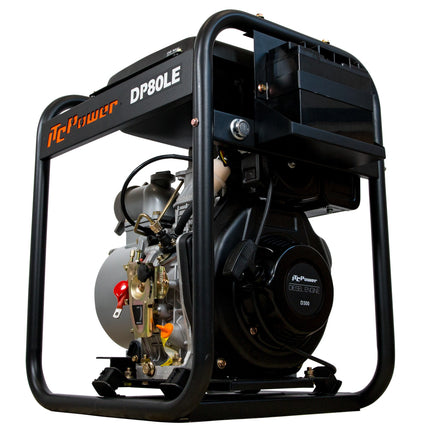 ITCPOWER DP80LE waterpomp diesel 296CC - 6.0pk (61,6 m3/h)