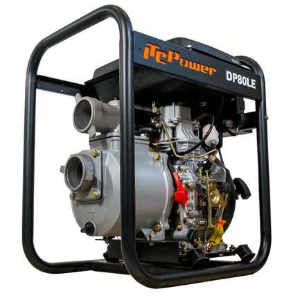 ITCPOWER DP80LE waterpomp diesel 296CC - 6.0pk (61,6 m3/h)