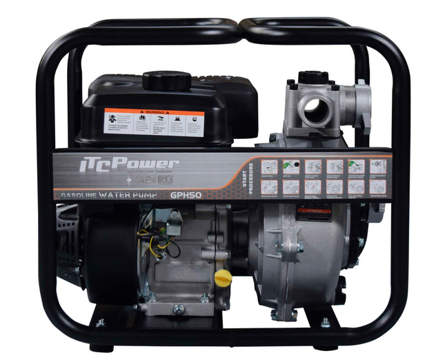 ITCPOWER GPH50 hogedruk waterpomp benzine 208CC - 7.0pk (30 m3/h)