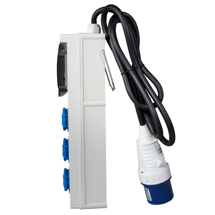ITCPOWER Stekkeradapter van 32A naar 3x 16A met groepsschakelaar