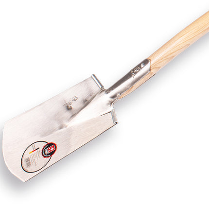 Ideal spade dubbele veer met houten D-steel 80 cm