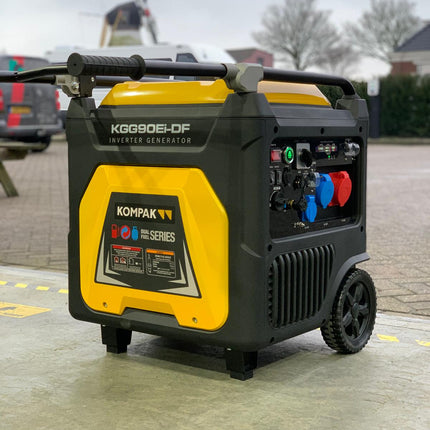 KOMPAK KGG90EI-DF inverter aggregaat 8100W 230V/400V- (DUEL FUEL)