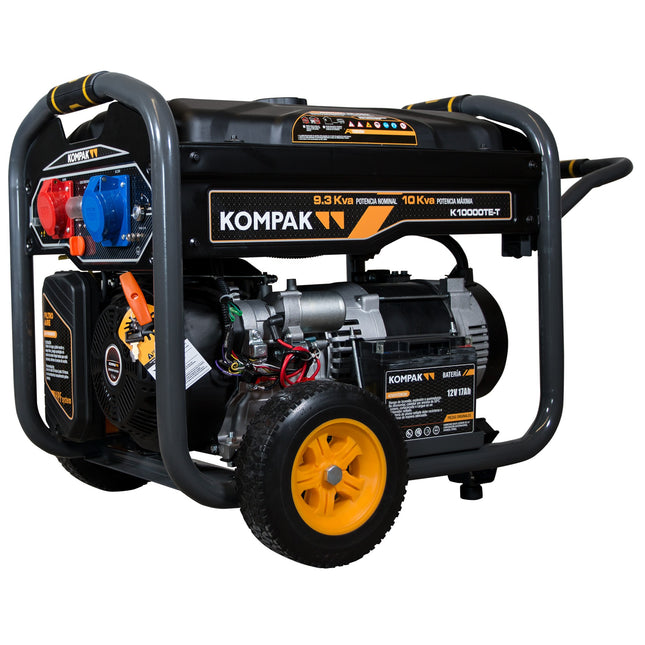 KOMPAK K10000TE-T benzine aggregaat 6750W 230V/400V