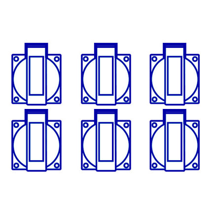 Keraf KE01NCEE volrubber verdeelkast 6x CEE 16A bev.+N-118660