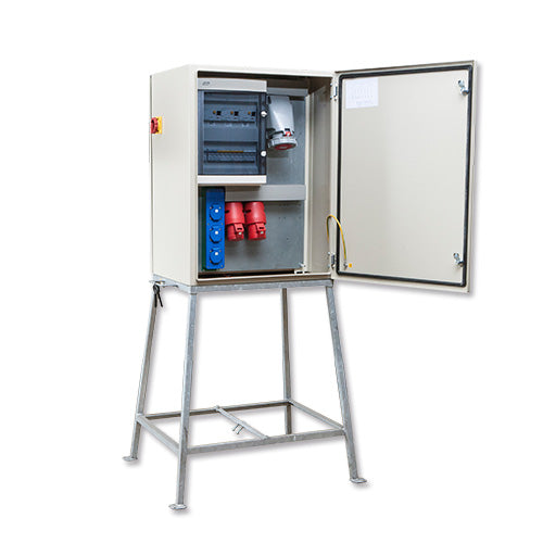 Keraf KEM6006 kWh-meterkast 63A 2x32/4 1x32/5 6x schuko-105855