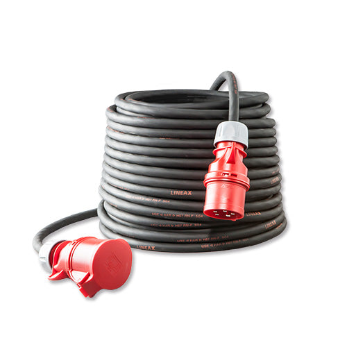 Keraf Verlengkabel CEE 32A 4p 25 m 4x6 mm² H07RN-F-105426