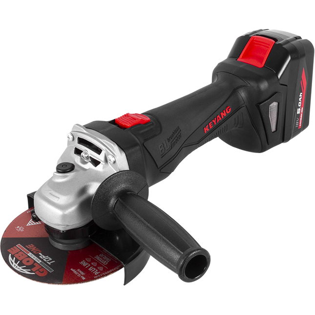 Keyang DG18BL 125S Accu Haakse Slijper - 18V 5,0Ah