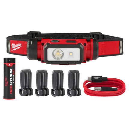 Milwaukee L4 HL2-301 Hoofdlamp USB oplaadbaar- 4933479963