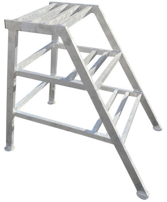 Little jumbo Stukadoorstrap aluminium 3 treden (75 cm) - 121101008