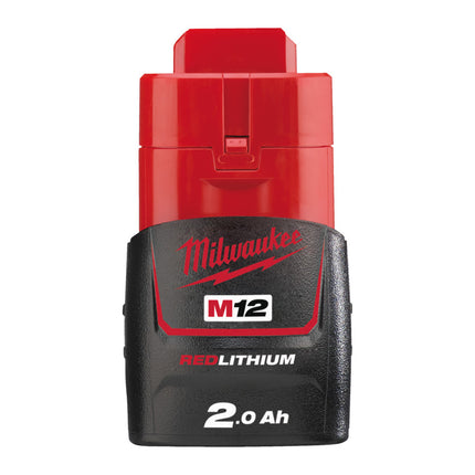 Milwaukee M12 B2 accu-li-ion  (12 V / 2,0 Ah Red Li-Ion) (actie) - Los geleverd