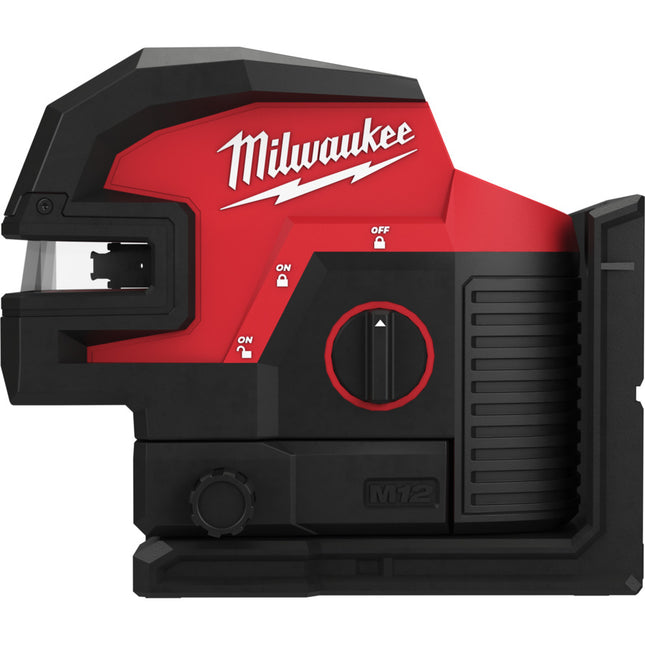 Milwaukee M12 CLL4P-0C kruislijnlaser groen- 4 lood punten- 4933479202