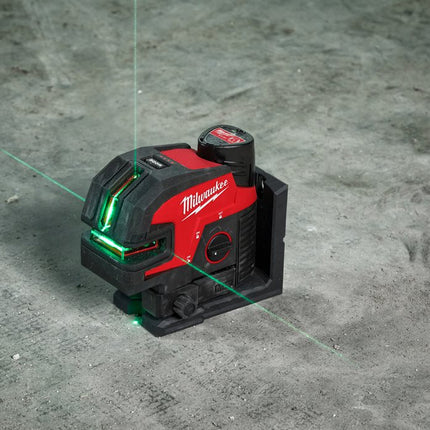 Milwaukee M12 CLL4P-0C kruislijnlaser groen- 4 lood punten- 4933479202