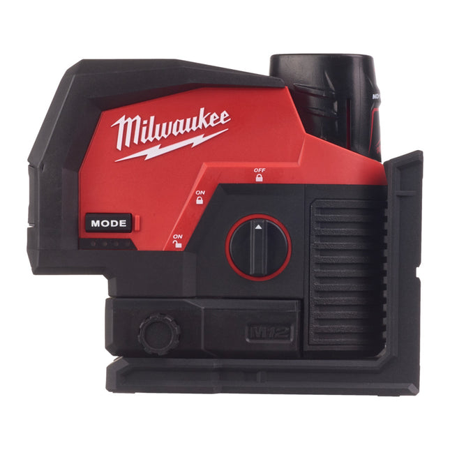 Milwaukee M12 CLLP-301C Groene Kruislijnlaser / loodlaser