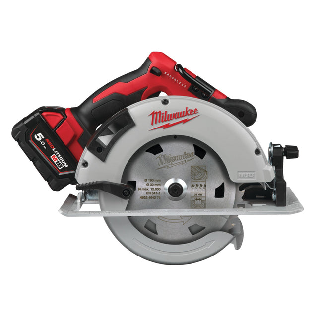 Milwaukee M18 BLCS66-502X Cirkelzaagmachine