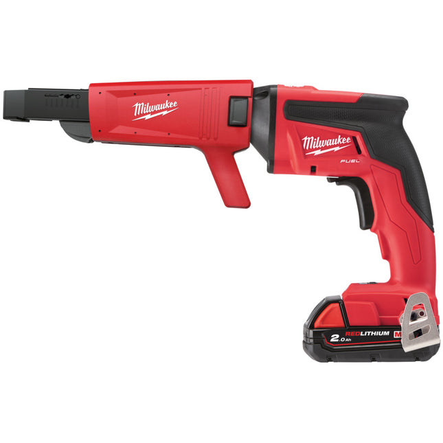 Milwaukee Li-Ion gipsplaatschroevendraaier inclusief opzetstuk M18 FSGC-202X