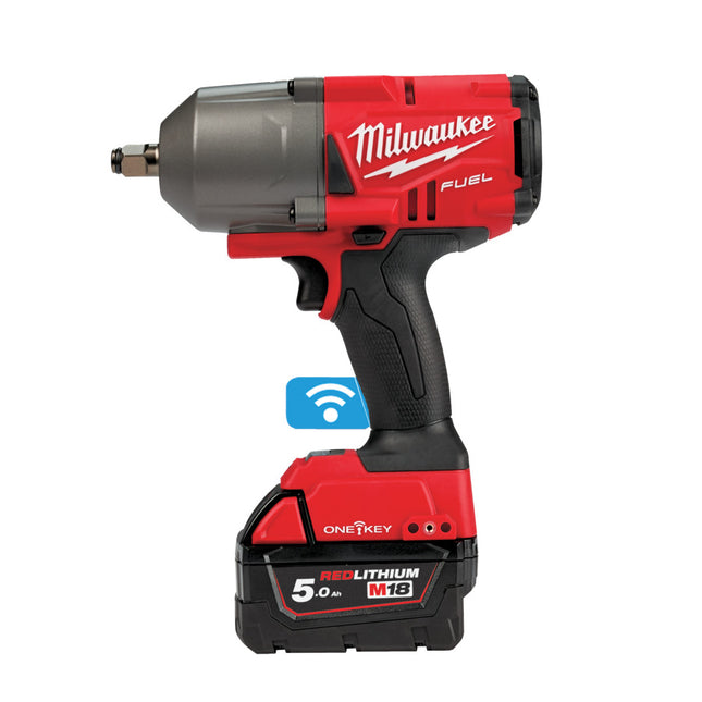 Milwaukee ONE-KEY 1/2" slagmoersleutel met frictiering M18 ONEFHIWF12-502X