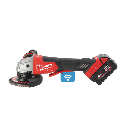 Milwaukee ONE-KEY haakse slijper met peddelschakelaar 125mm M18 ONEFSAG125XPDB-502X
