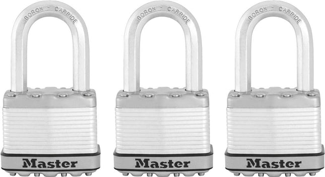 MasterLock 3 Hangsloten, Excell, 50mm lange beugel