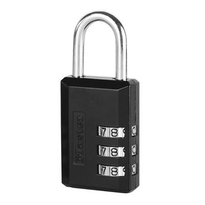 MasterLock Hangslot 30mm, messing huis met vinyl