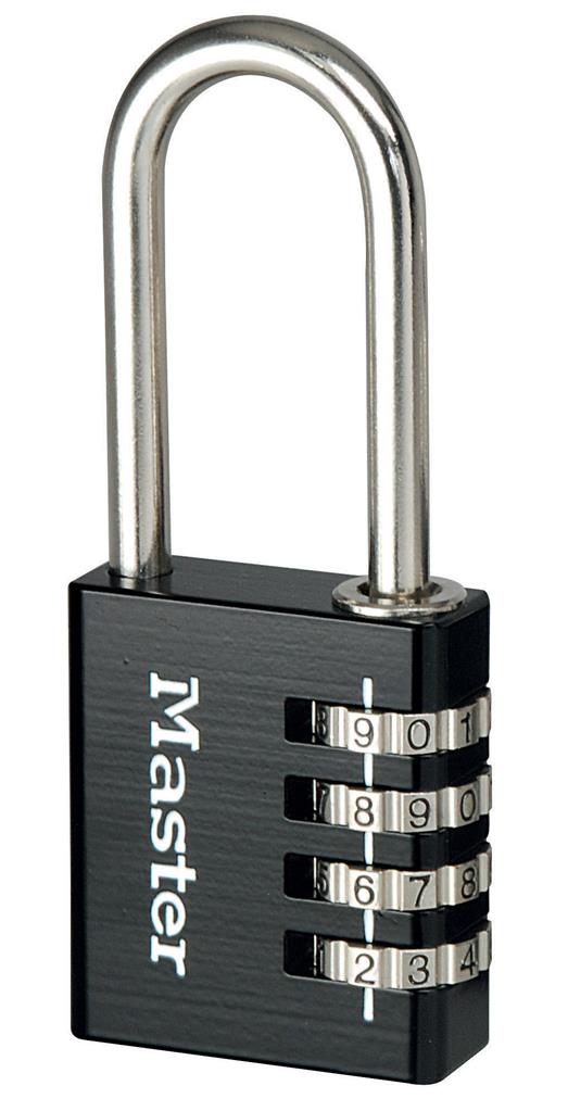 MasterLock Hangslot, 40mm, alu, 4 cijfers, zwart