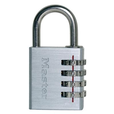 MasterLock Hangslot, 40mm, aluminium, 4 cijfers