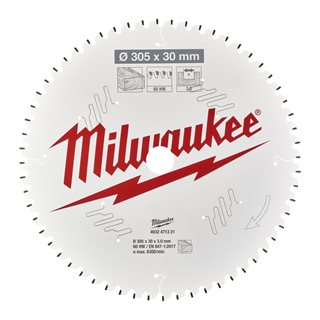 Milwaukee Cirkelzaagblad 305x30mm 60T - 4932471321