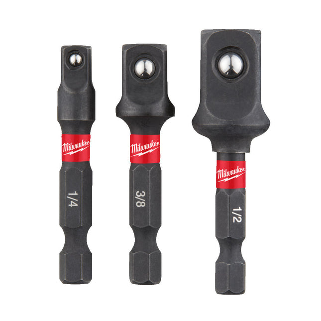 Milwaukee Doppen Adapter 3-delig Shockwave- 4932479228