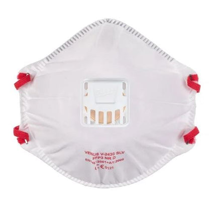 Milwaukee FFP3 opvouwbaar stofmasker met ventiel 10 stuks